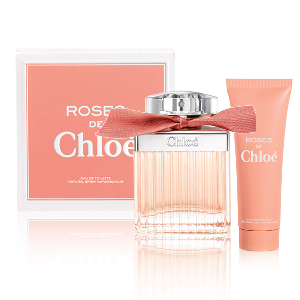 Chloe 玫瑰女性淡香水50ml+玫瑰限量版護手霜75ml