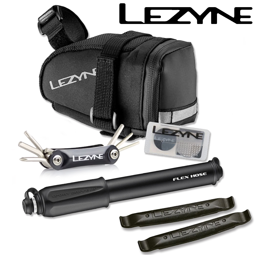 LEZYNE CADDY SPORT KIT 手握打氣筒+座墊袋+手工具+補胎組