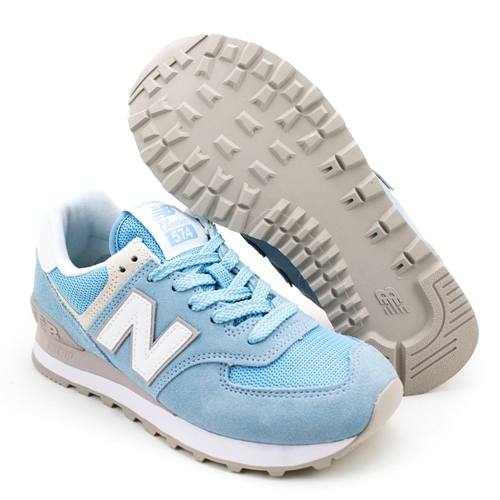 New Balance-女復古慢跑鞋WL574ESB-藍