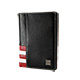ELLE HOMME 法式紅白黑系列-3卡護照鈔票真皮中夾- 黑色 product thumbnail 1