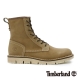 Timberland 男款淺咖啡拼接麂皮綁帶中筒靴 product thumbnail 1