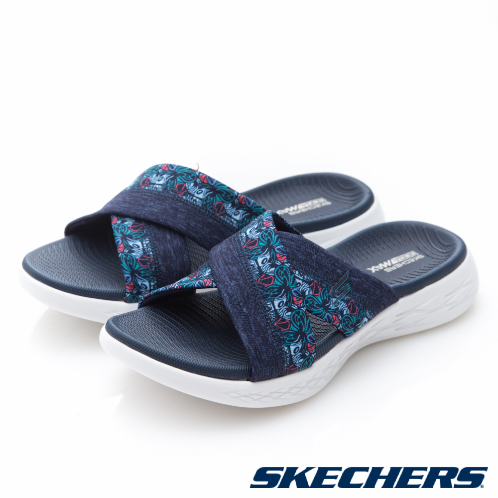 SKECHERS(女)時尚休閒系列ON THE GO 600拖鞋-15306NVY