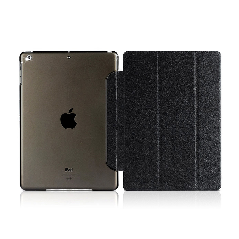 APPLE iPad Air2 冰晶蜜絲紋 超薄三折保護套