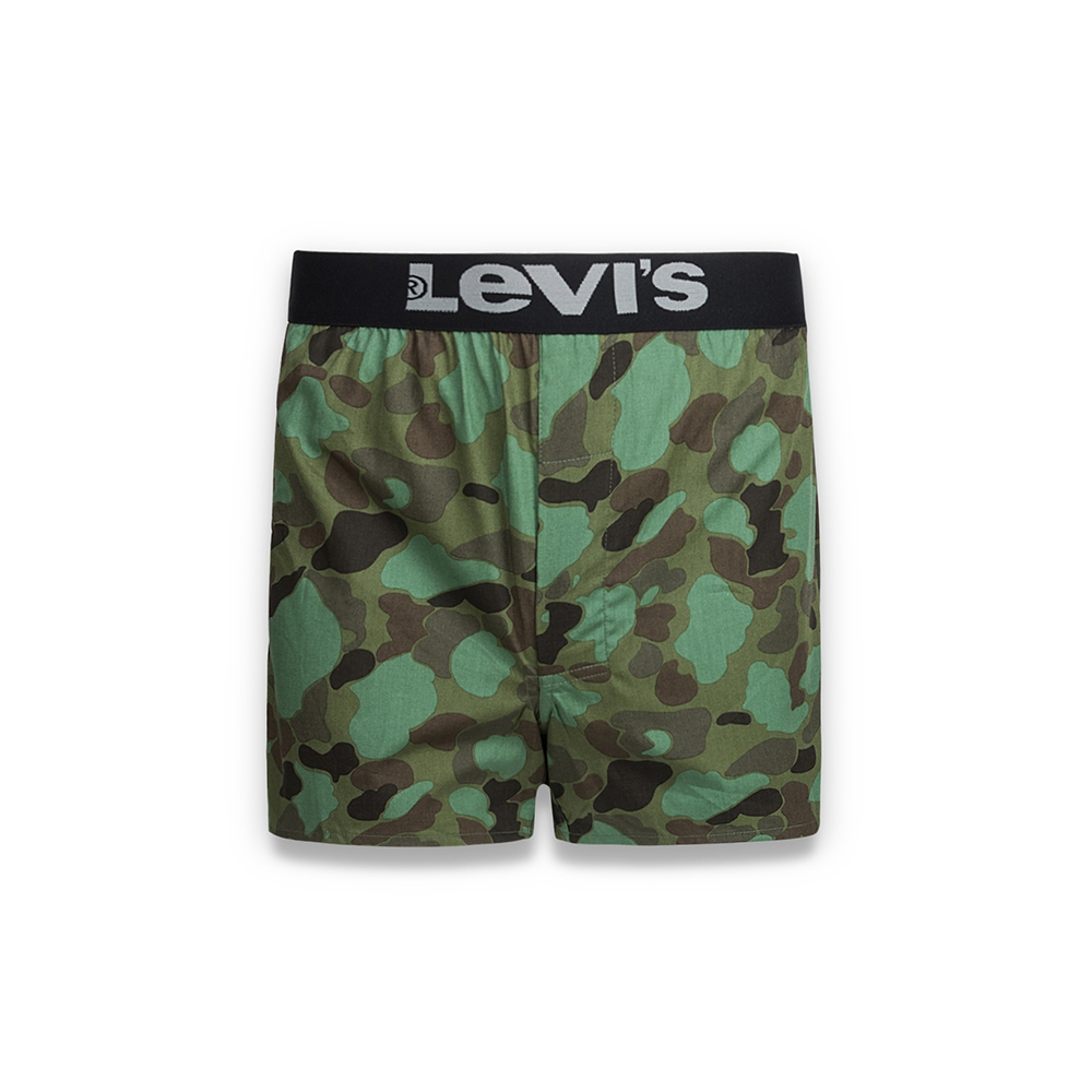 Levis 男款 Woven Boxer 四角褲 迷彩 綠色