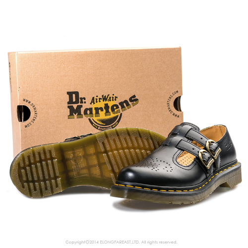 Dr.Martens-經典8065MARY JANE橫帶雙扣瑪莉珍鞋-女款-黑色