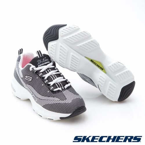 SKECHERS (女) 運動系列 D LITE ULTRA - 12283BKW