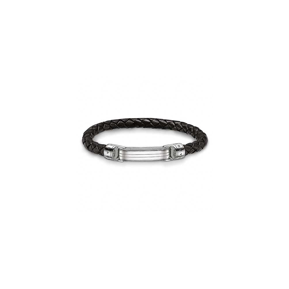 Thomas Sabo Rebel 率性時尚經典皮革手鍊-L/17.5cm