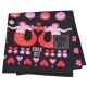 ANNA SUI 圖騰字母LOGO繽紛美人魚帕領巾(黑色底) product thumbnail 1