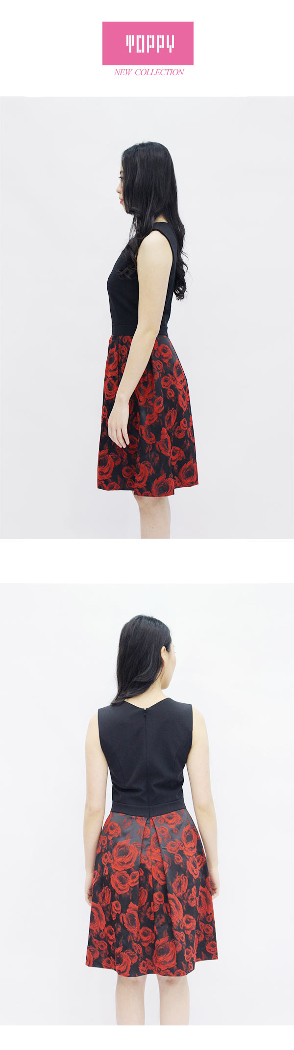EPISODE - 當代薔薇設計洋裝（紅）