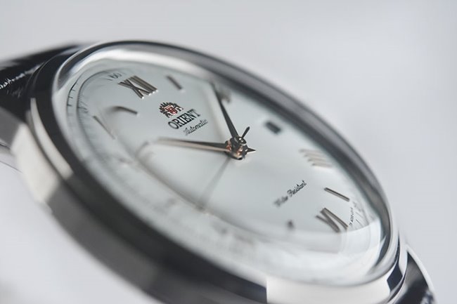 ORIENT 東方錶 DATE II 羅馬競技場皮帶機械錶-白/40.5mm