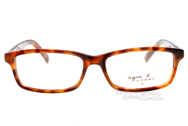 agnes b.眼鏡 經典小b/琥珀色#AB7016 DW-A