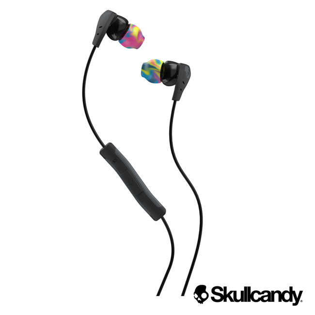 Skullcandy 骷髏糖 METHOD 美色運動型入耳式耳機-黑+彩虹色(公司貨)