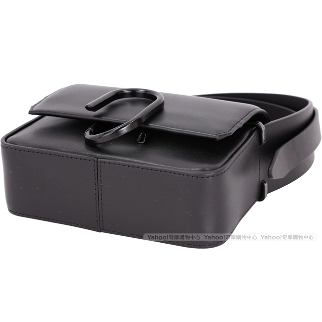 3.1 Phillip Lim Alix Flap 黑迴紋針造型斜背包(Mini/黑色)