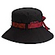 【ATUNAS 歐都納】GORE-TEX防風防水防曬休閒大盤帽A-A1602W黑/紅格 product thumbnail 1