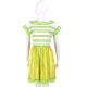 BOUTIQUE MOSCHINO 檸檬黃綠拼接條紋短袖洋裝 product thumbnail 1