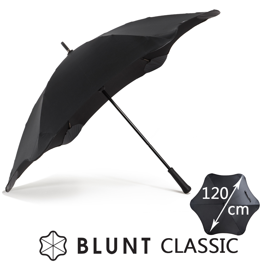 紐西蘭BLUNT 保蘭特 抗強風 防反傘 抗UV 直傘 大號 CLASSIC（時尚黑)