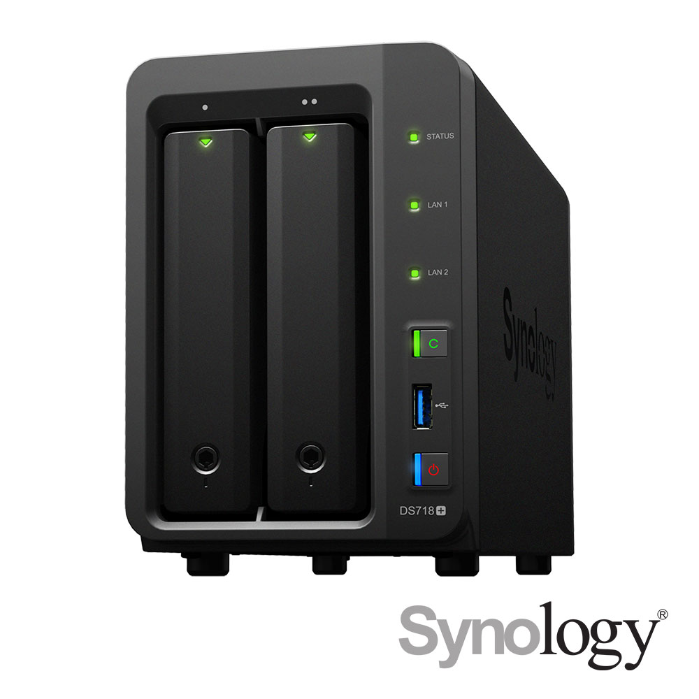 Synology DS718+ 網路儲存伺服器| 2 Bay | Yahoo奇摩購物中心