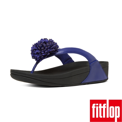 FitFlop FLOWERBALL LEATHER-皇家藍