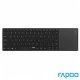 Rapoo 雷柏 E6700 藍牙超薄觸控式鍵盤-黑 product thumbnail 1