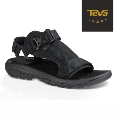 TEVA 美國 男 Hurricane Volt 經典緹花織帶涼鞋 (黑)