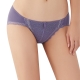 思薇爾 輕沁舒系列M-XL蕾絲低腰三角褲(蒼鷺紫) product thumbnail 1