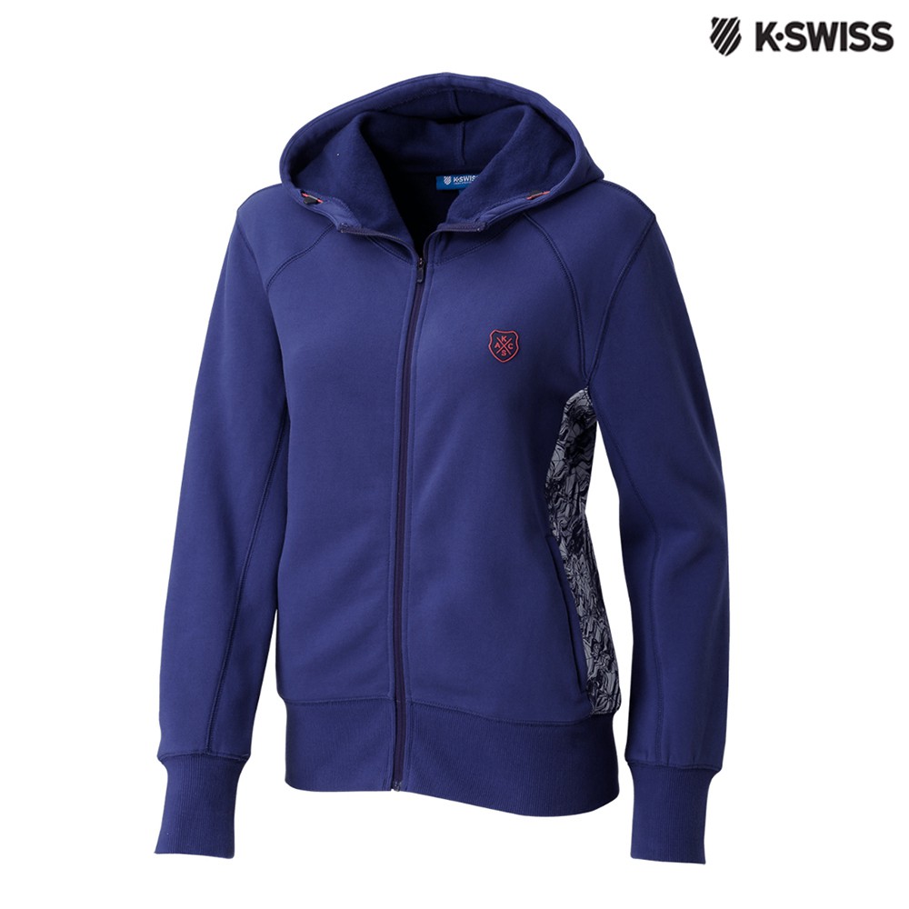 K-SWISS Fleece Jacket時尚連帽外套-女-紫