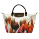 LONGCHAMP Tribu Longchamp短把七彩羽毛手提包(中-赤陶色) product thumbnail 1