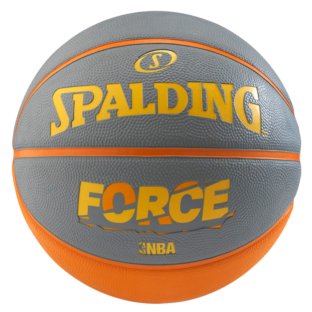 SPALDING 斯伯丁 NBA Force 灰/橘 籃球 7號