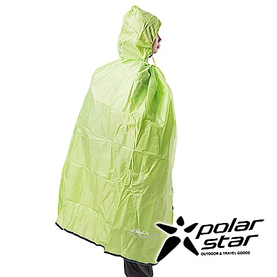 PolarStar 防潑水披風｜輕便雨衣｜斗篷｜雨罩｜擋雨『綠』P16765 (防水材質)