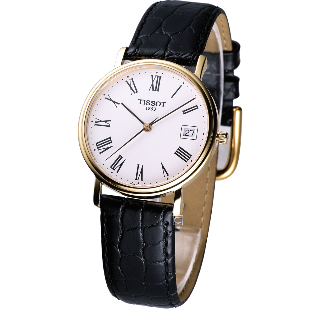 TISSOT Desire 經典時尚女錶-白/27mm