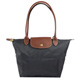 Longchamp Le Pliage 折疊長揹帶肩提包.深灰/中 product thumbnail 1