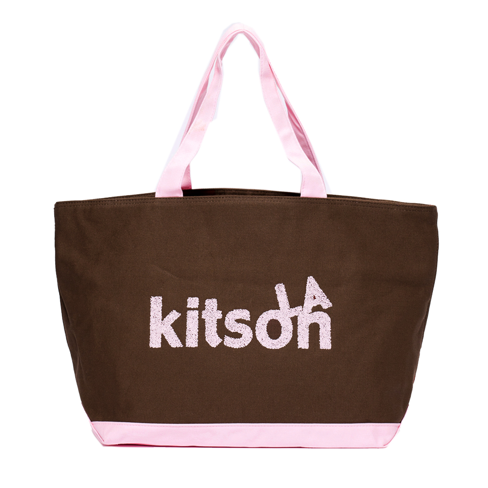 kitson SPRINKLE帆布托特包 BROWN