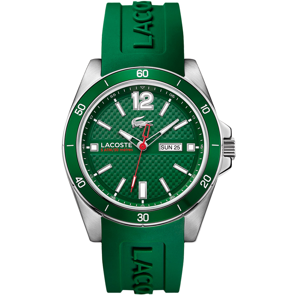 Lacoste Seattle 新潮流運動時尚腕錶-綠/44mm