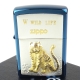 ZIPPO 日系~WILD LIFE-老虎圖案鍍鈦純銀貼片打火機 product thumbnail 1