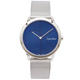 CK  極簡LOGO風格米蘭帶手錶(K3M2112N)藍面x銀色/40mm product thumbnail 1