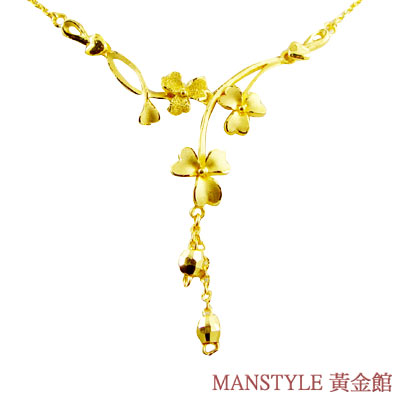 Manstyle「愛情開花」黃金小套鍊