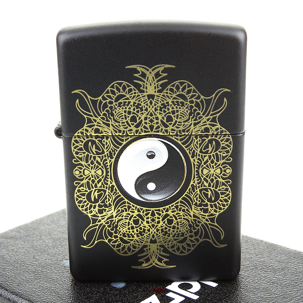 【ZIPPO】美系~YIN YANG-太極陰陽圖案設計打火機