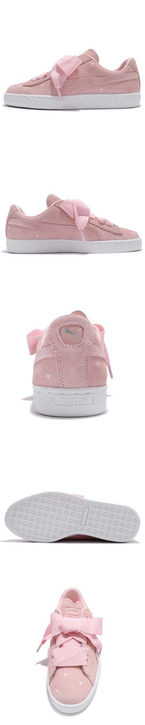 Puma 休閒鞋 Suede Heart JR 女鞋