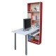 Dr. DIY 桌面120公分寬-書櫃型電腦桌(紅白色) product thumbnail 1