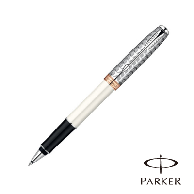 PARKER 派克 SONNET 商籟 高尚系列 羽絨白夾 鋼珠筆