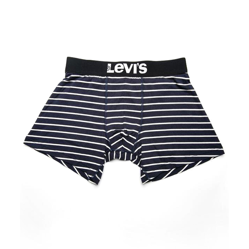 Levis 男款藍白條紋平口褲