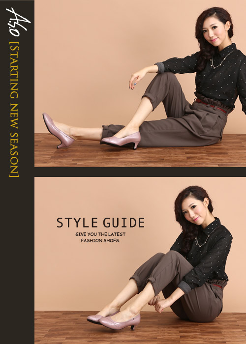 A.S.O舒活寬楦 全真皮弧形水鑽造型低跟鞋粉紅