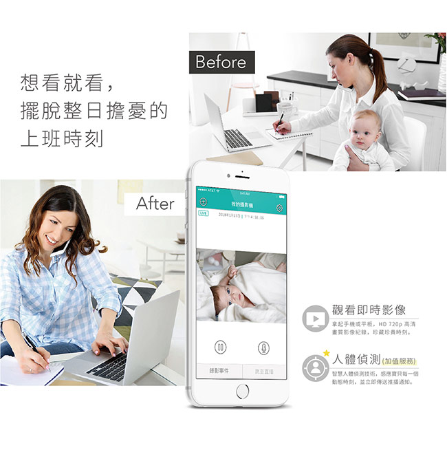 金鑽老闆特惠配-Beseye Pro 5入組 + 雲端儲存30天 3台