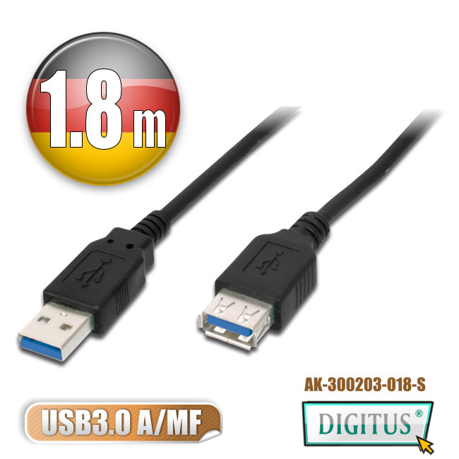 曜兆DIGITUSUSB3.0A公轉A母線(USB3延長用)*1.8公尺