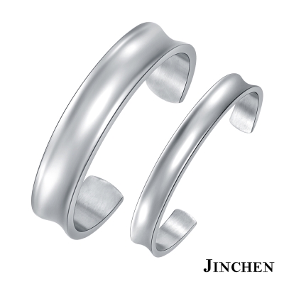 JINCHEN 白鋼愛情光芒 情侶手環