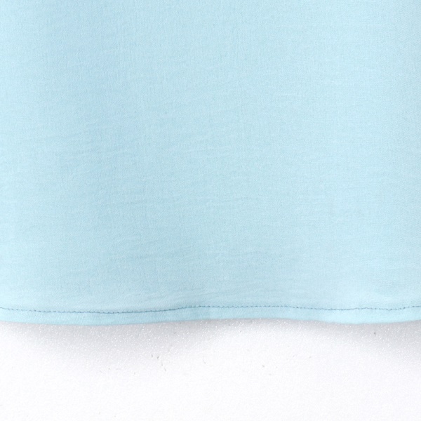 高含棉不易皺涼爽細膩刺繡縮口袖上衣-OB大尺碼