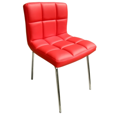 E-Style 高級精緻PU皮革椅面-洽談椅/電腦椅/會客椅/餐椅(三色可選)2入組