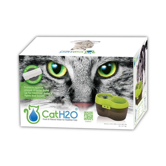 DOG&CAT H2O 有氧濾水機 電動飲水器 小 2L