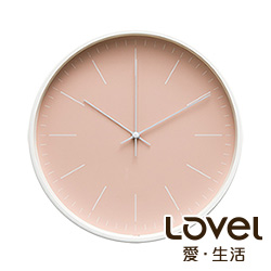 LOVEL 30cm 北歐簡約金屬框靜音時鐘-共5款