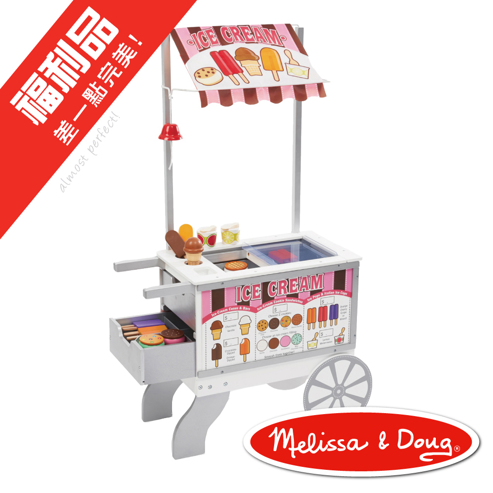 【福利品】美國瑪莉莎 Melissa & Doug 木製玩食趣 – 小老闆的點心餐車